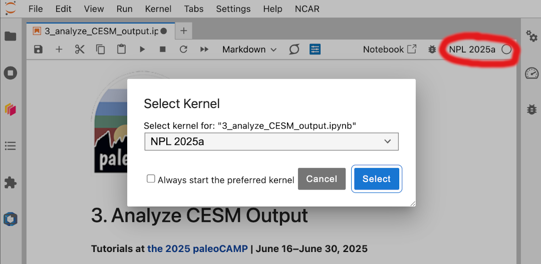 Select an NPL kernel
